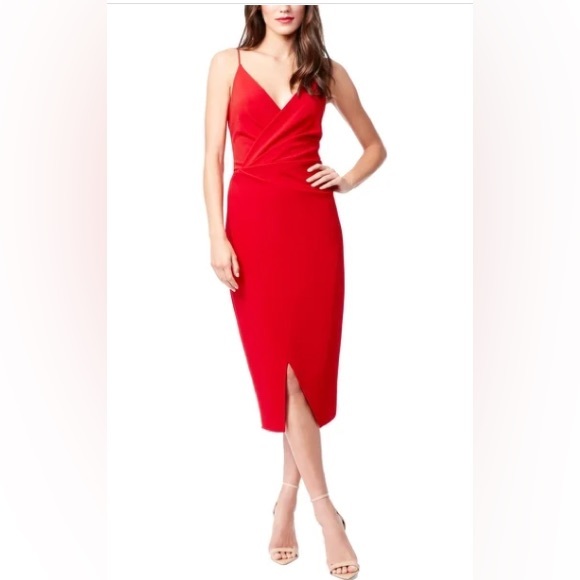 Betsey Johnson Dresses & Skirts - Betsey Johnson Vibrant Red Asymmetrical Dress